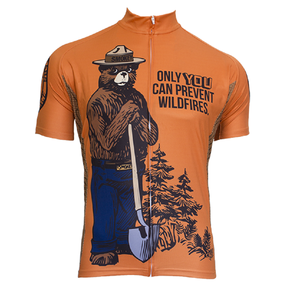 Smokey Bear Men's Cycling Jersey (Small)