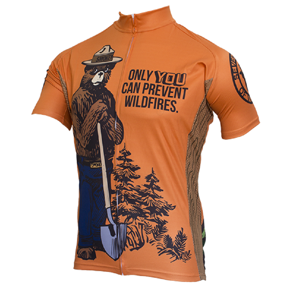 Smokey Bear Men's Cycling Jersey (Small)