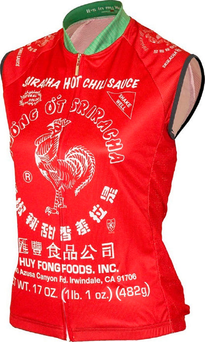 Sriracha Women's Sleeveless Cycling Jersey (XS, S, M, L, XL, 2XL)
