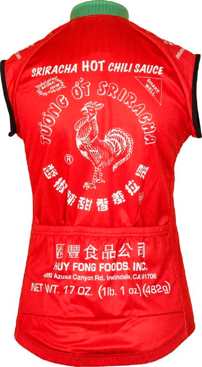 Sriracha Women's Sleeveless Cycling Jersey (XS, S, M, L, XL, 2XL)