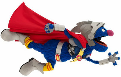Sesame Street Super Grover Men's Cycling Jersey (M, L, 3XL)
