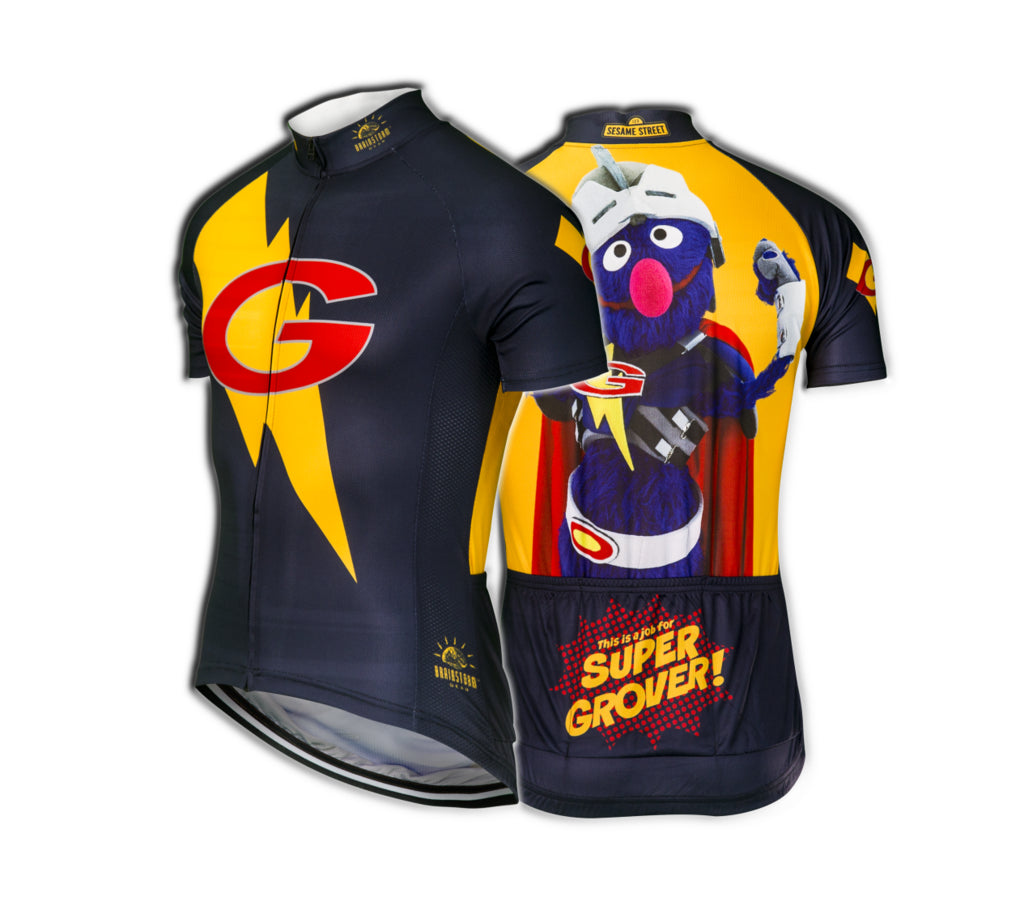 Sesame Street Super Grover Women's Cycling Jersey (S, XL, 2XL)
