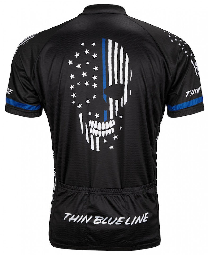 Thin Blue Line Men's Road Cycling Jersey (S, M, L, XL, 2XL, 3XL)