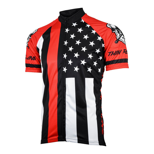 Thin Red Line Men's Cycling Jersey (S, M, L, XL, 2XL, 3XL)