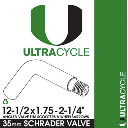 ULTRACYCLE Schrader Valve Bicycle Tire Inner Tube 2-1/2'' x 2-1/4'' 35 mm (70 degree valve) 101 grams
