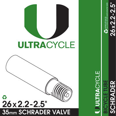 ULTRACYCLE Schrader Valve Bicycle Tire Inner Tube