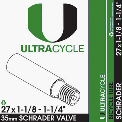 ULTRACYCLE Schrader Valve Bicycle Tire Inner Tube