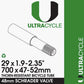 ULTRACYCLE TRIPLE-THICK/PUNCTURE RESISTANT Bicycle Tire Inner Tube