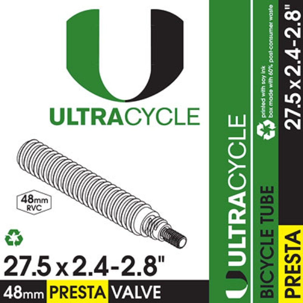 ULTRACYCLE Presta Valve Bicycle Tire Inner Tube