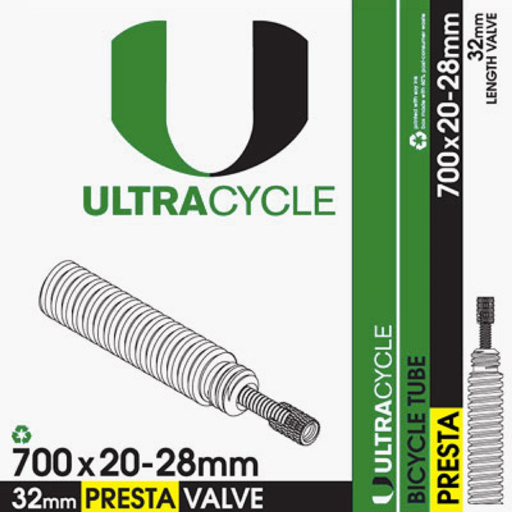 ULTRACYCLE Presta Valve Bicycle Tire Inner Tube