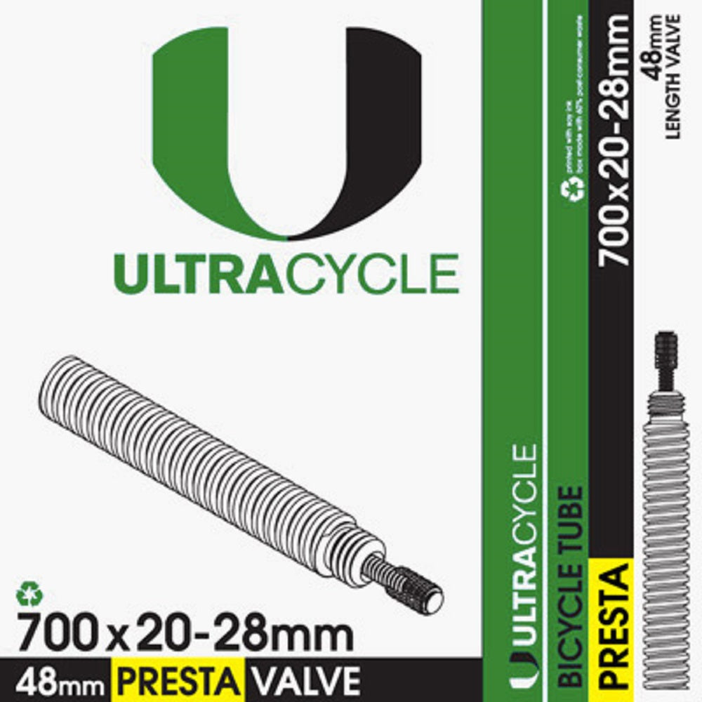 ULTRACYCLE Presta Valve Bicycle Tire Inner Tube