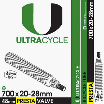 ULTRACYCLE Presta Valve Bicycle Tire Inner Tube