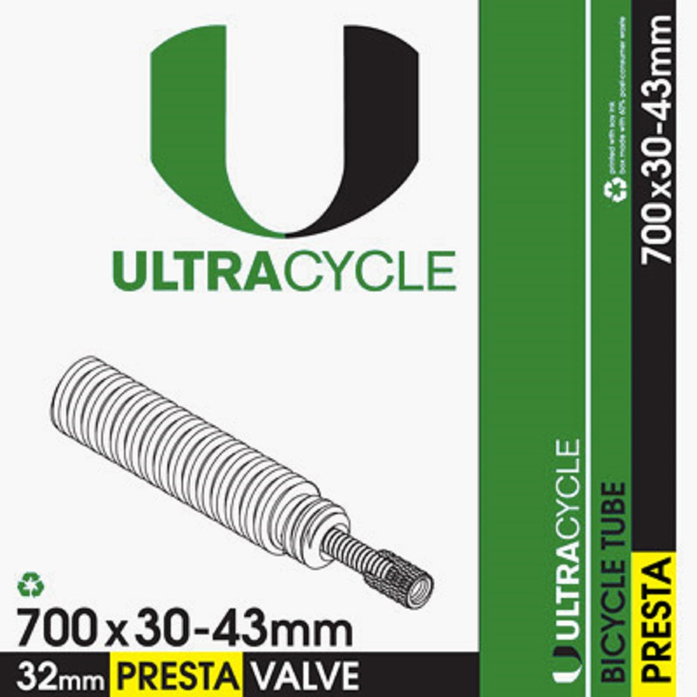 ULTRACYCLE Presta Valve Bicycle Tire Inner Tube