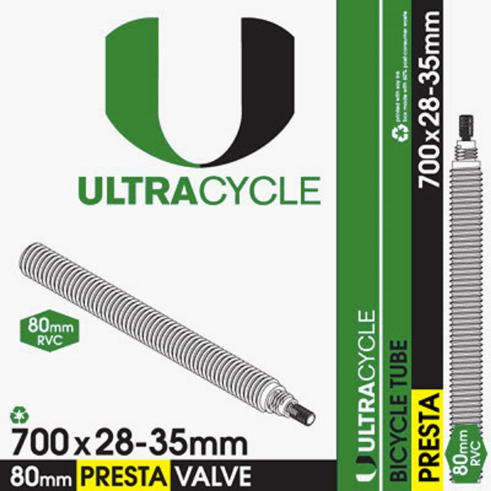 ULTRACYCLE Presta Valve Bicycle Tire Inner Tube