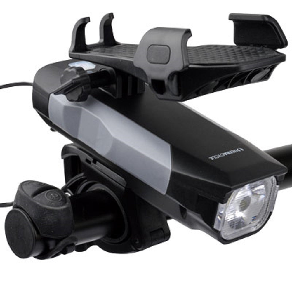 USB 550 LUMEN HEADLIGHT w/PHONE HOLDER