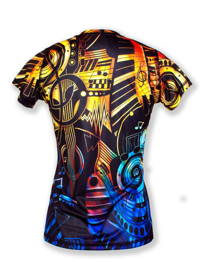 INKnBURN Women's Rhythm and Hues Tech Shirt (X-Small)