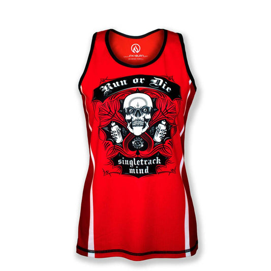INKnBURN Women's Red Run or Die Singlet (XL, 2XL)
