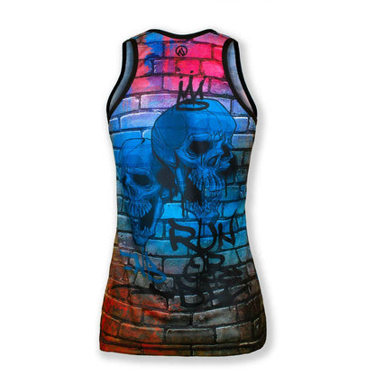 INKnBURN Women's Run or Die Graffiti Singlet (Large)