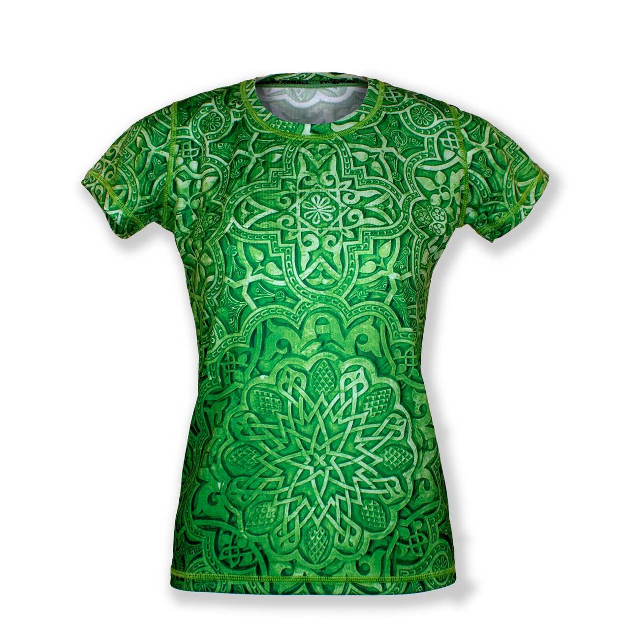 INKnBURN Women's Celtic Mandala Tech Shirt (XS, S)