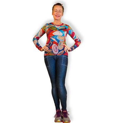 INKnBURN Women's Bangasa Long Sleeve Tech Shirt (2XL)
