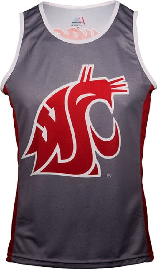 Washington State Cougars Men's RUN/TRI Singlet (XL, 2XL, 3XL)