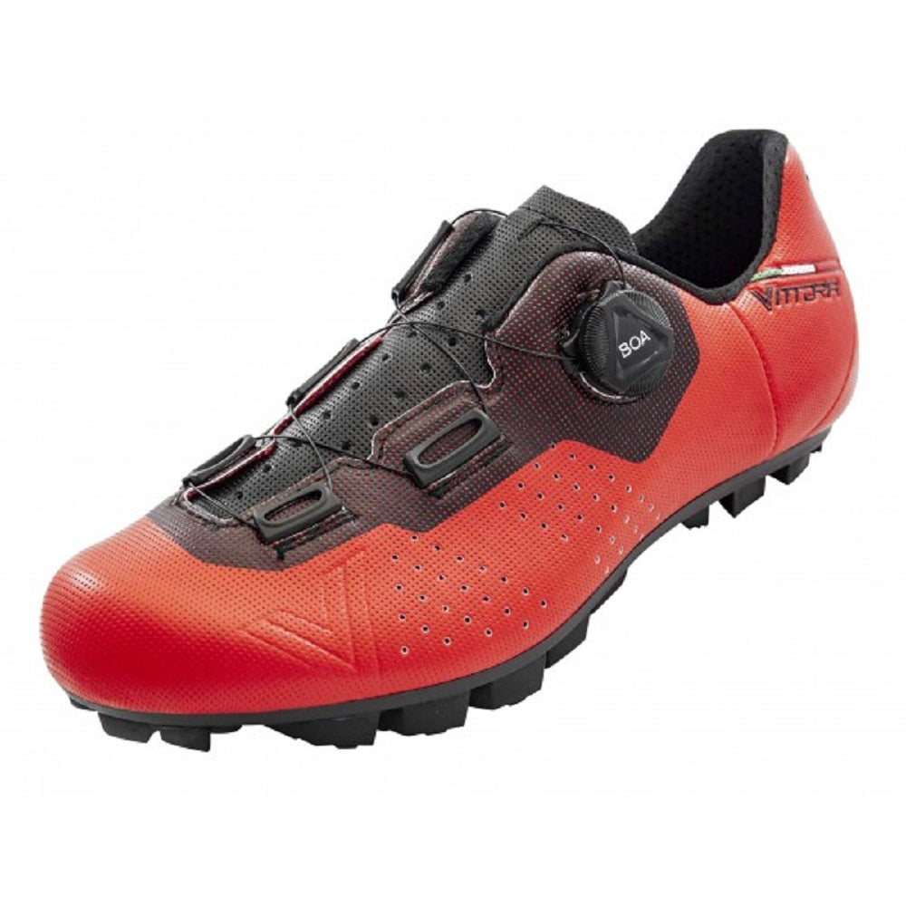 Vittoria Alise' Performance MTB Cycling Shoes - RED/BLACK