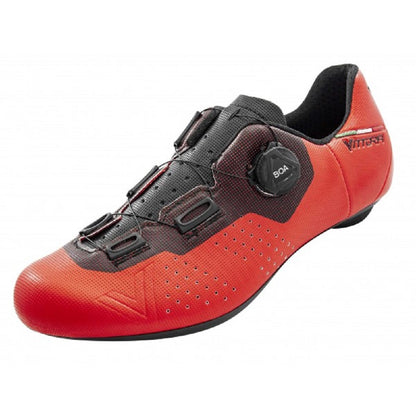 Vittoria Alise' Performance Road Cycling Shoes - RED/BLACK