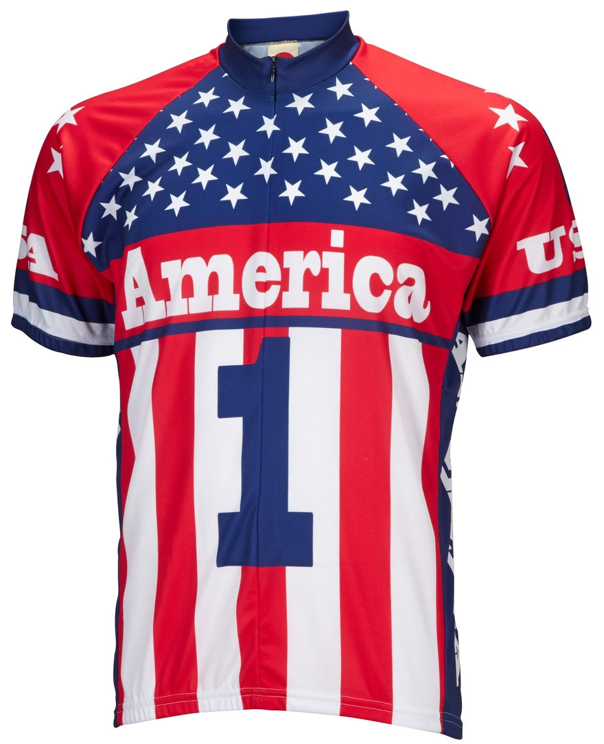 America One Men's Cycling Jersey (S, M, L, XL, 2XL)