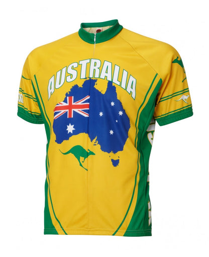 Australia Men's Cycling Jersey (S, M, L, XL, 2XL, 3XL)