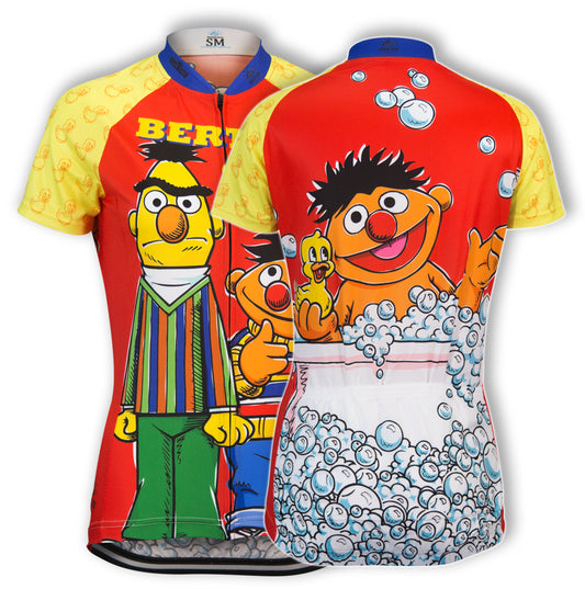 Sesame Street Bert & Ernie Women's Cycling Jersey (S, M, L, XL, 2XL)