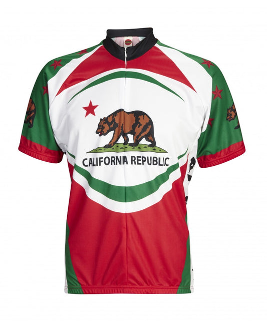 California Bear Cycling Jersey (S, M, L, XL, 2XL, 3XL)