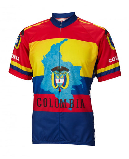 Colombia Men's Cycling Jersey (S, M, L, XL, 2XL, 3XL)
