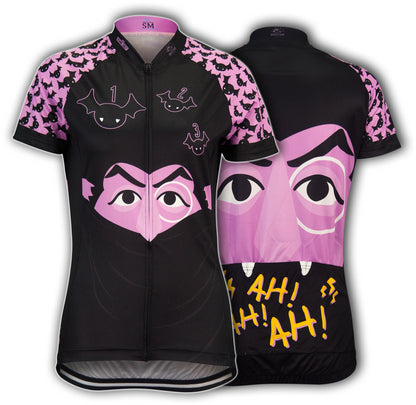 Sesame Street The Count Women's Cycling Jersey (S, L, XL, 2XL)