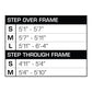 Serfas eDASH 350W E-Bike Step-over
