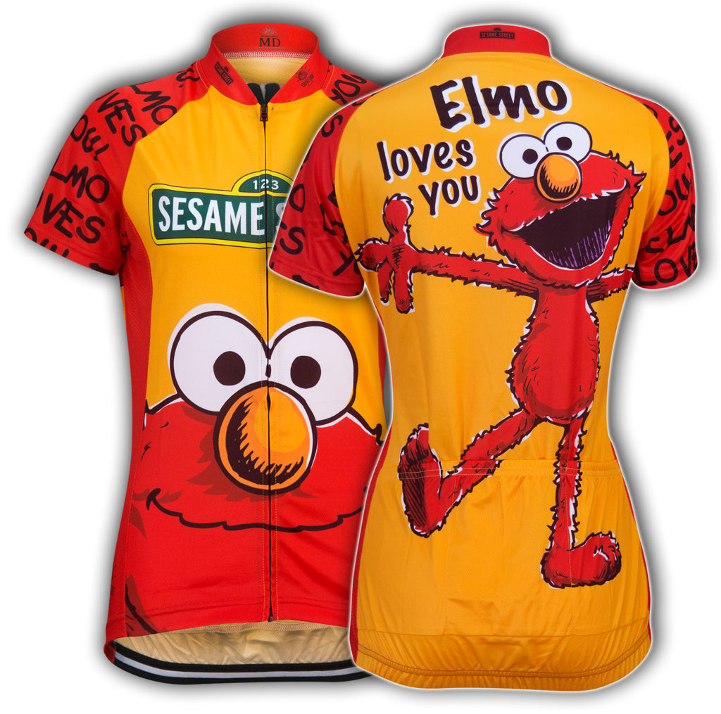 Sesame Street Elmo Women's Cycling Jersey (L, XL, 2XL)