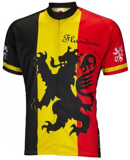 Lion of Flanders Men's Cycling Jersey (S, M, L, XL, 2XL, 3XL)