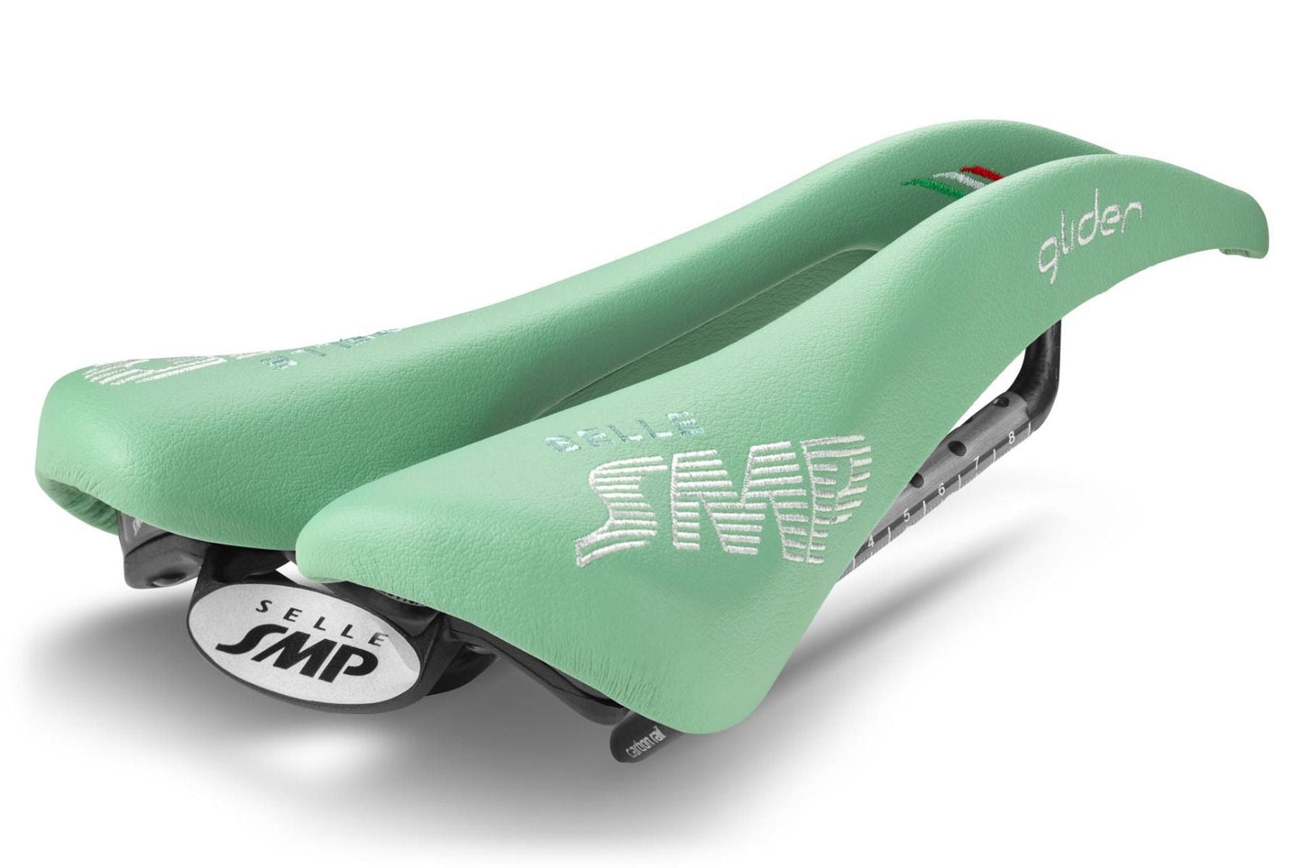 Selle SMP Glider Pro Saddle with Carbon Rails, Celeste