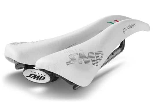 Selle SMP Glider Saddle with Carbon Rails (White)