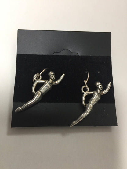 Women Swimmers Charm Earrings