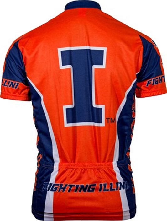 Illinois Fighting Illini Cycling Jersey (S, M, L, XL, 2XL, 3XL)