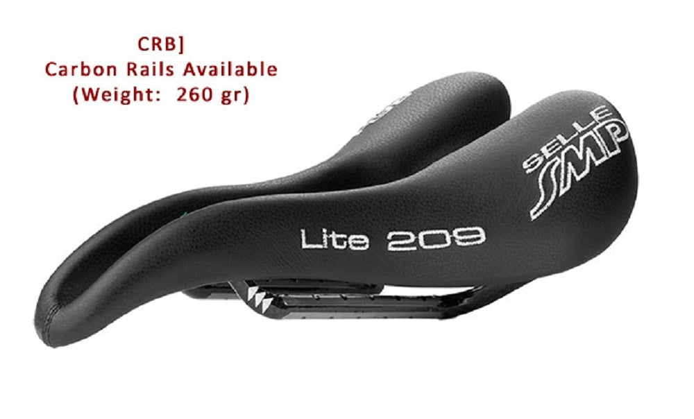 Selle SMP Lite 209 Bicycle Saddle (with Carbon Rails) DRAFT
