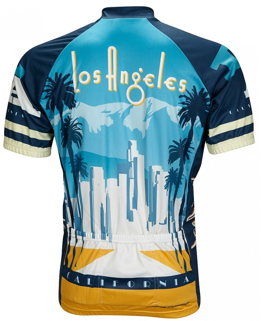 Los Angeles Men's Cycling Jersey (S, M, L, XL, 2XL, 3XL)