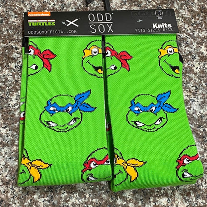 Men's Odd Sox Teenage Mutant Ninja Turtles Crew Socks