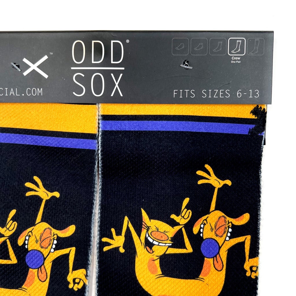 Odd Sox CatDog Crew Socks