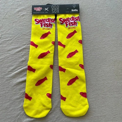 Men's Odd Sox Swedish Fish Brand Crew Socks
