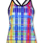 INKnBURN Women's Rainbow Plaid Camisole (XS)