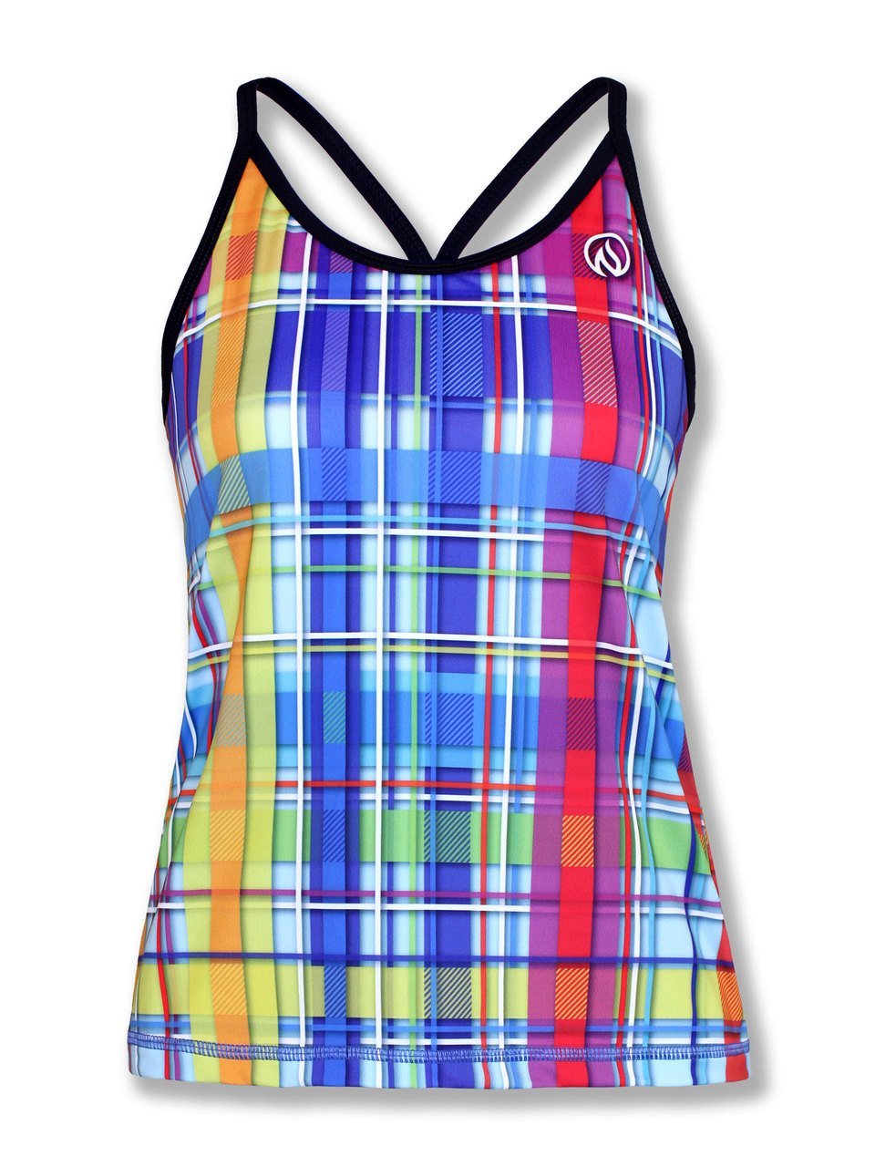 INKnBURN Women's Rainbow Plaid Camisole (XS)