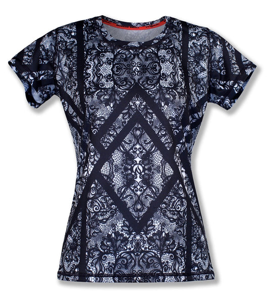 INKnBURN Women's Gatsby Short Sleeve Tech Shirt (S)