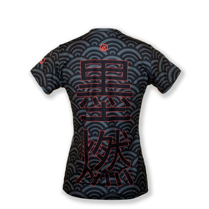 INKnBURN Women's Mecha Dragon Soft V-Neck Shirt (S, M, 2XL)