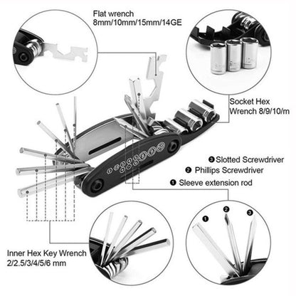 15-in-1 Bike Pocket Repair Tool